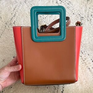 Staud Crossbody Brown and Red Women's Bag